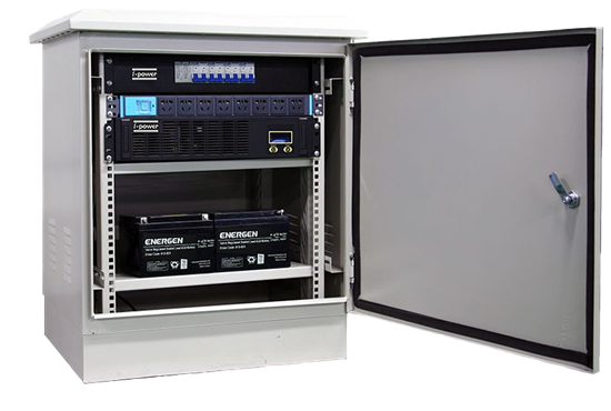 Picture of T-8001, 1-In / 1-Out, Outdoor cabinet with UPS, 0.9PF (1-3KVA)